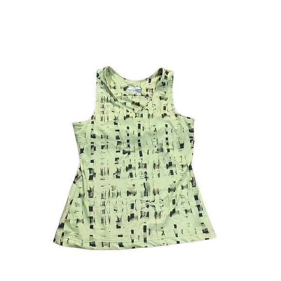 Columbia Omni-wick green black pattern sports tank size M - Picture 1 of 8